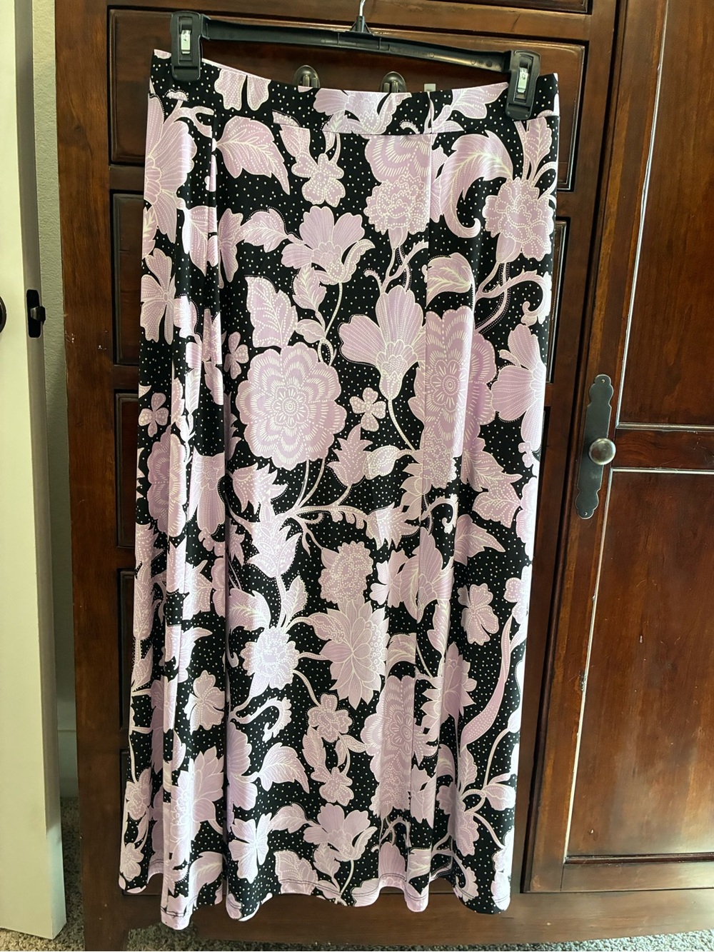 Evan Picone Black Label Floral Maxi Skirt — NWT — Size L - Picture 2 of 11